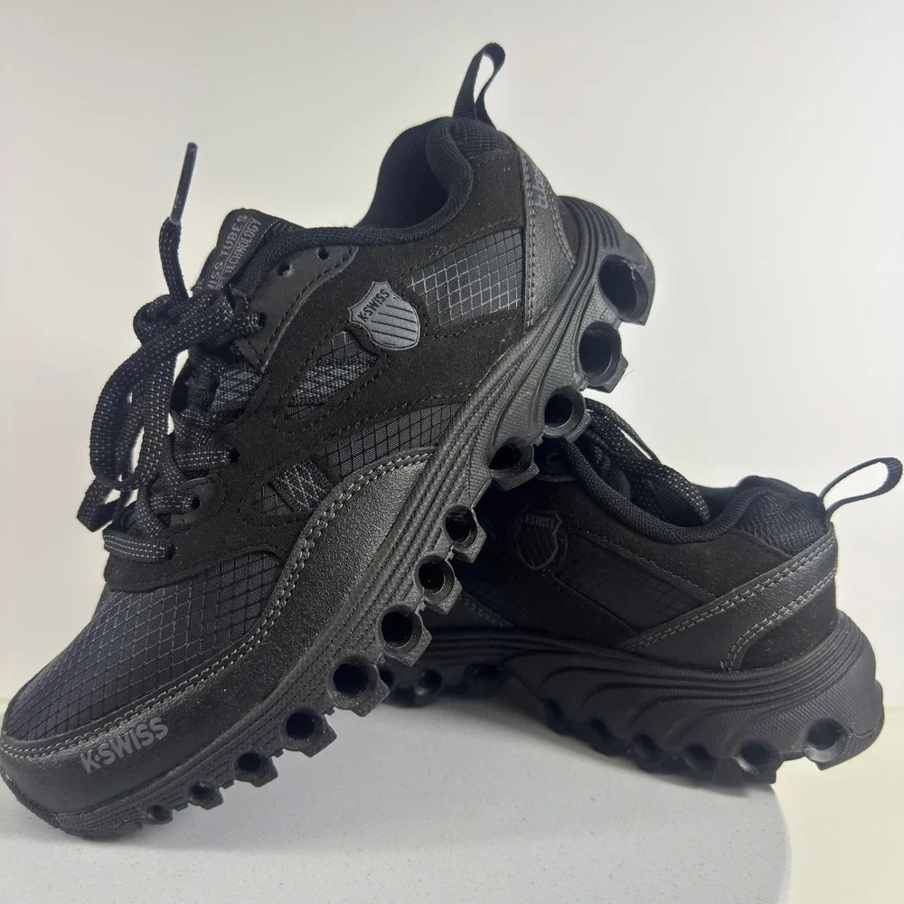 K-Swiss Tubes Comfort 200 Womens Black Athletic Training Shoes Sneakers 4.5